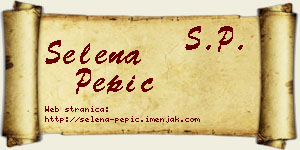 Selena Pepić vizit kartica